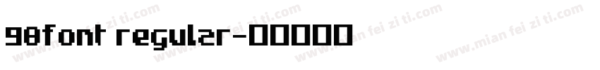 98Font Regular字体转换